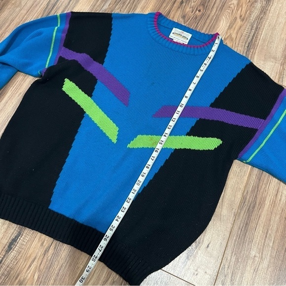 Vintage Obermeyer 90’s Wool Abstract Ski Sweater - Picture 4 of 9